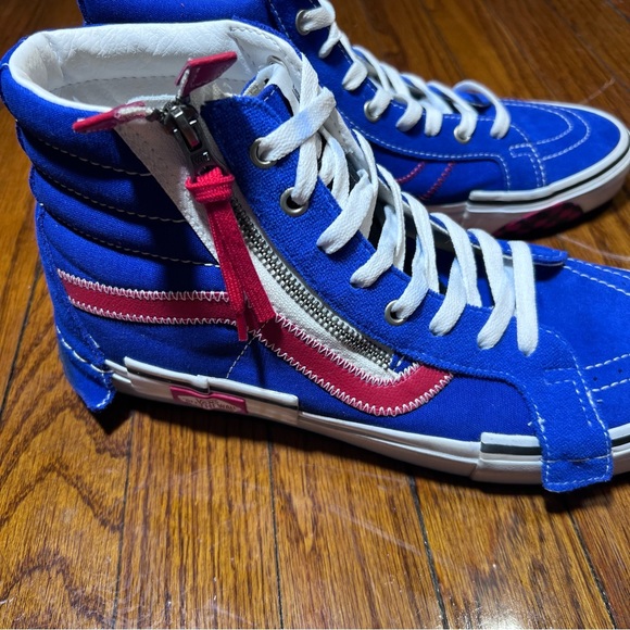 Vans SK8-HI Reissue CAP 'Surf The Web' Racing Red Men’s Size 10 - Picture 3 of 11